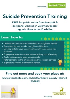 Suicide Prevention training events