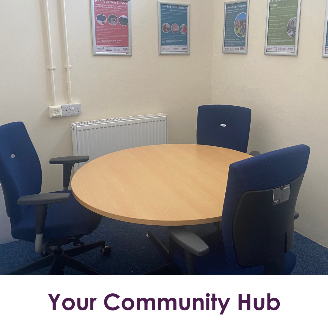 Your Community Hub backroom/office