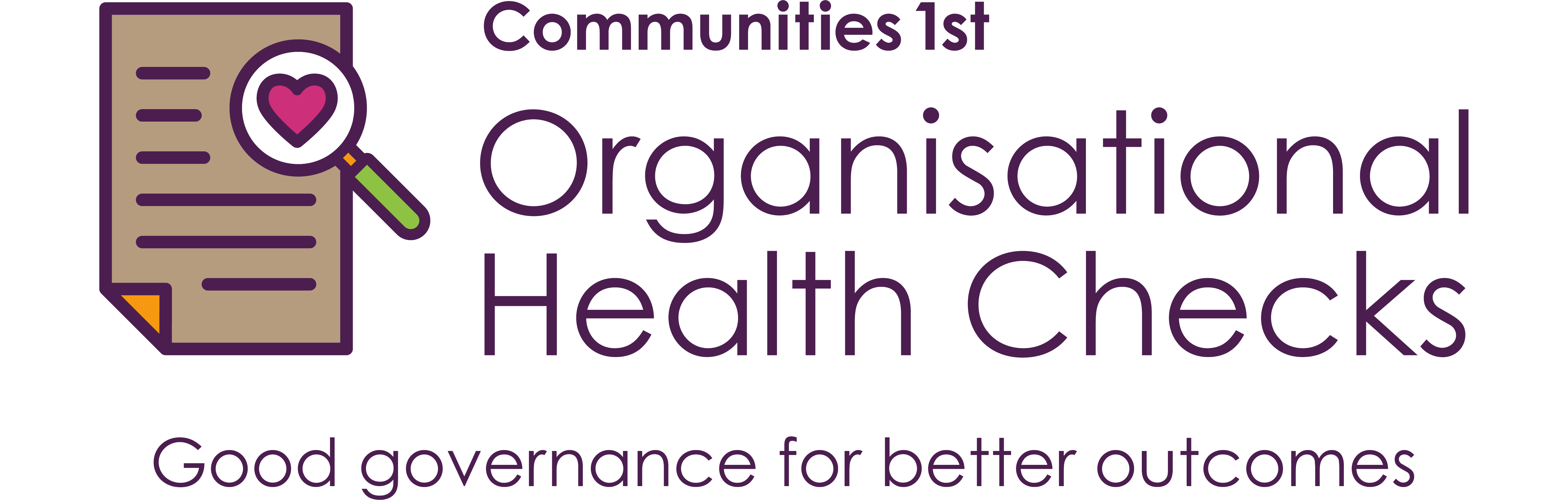 Organisational Health Checks logo: Good governance for better outcomes