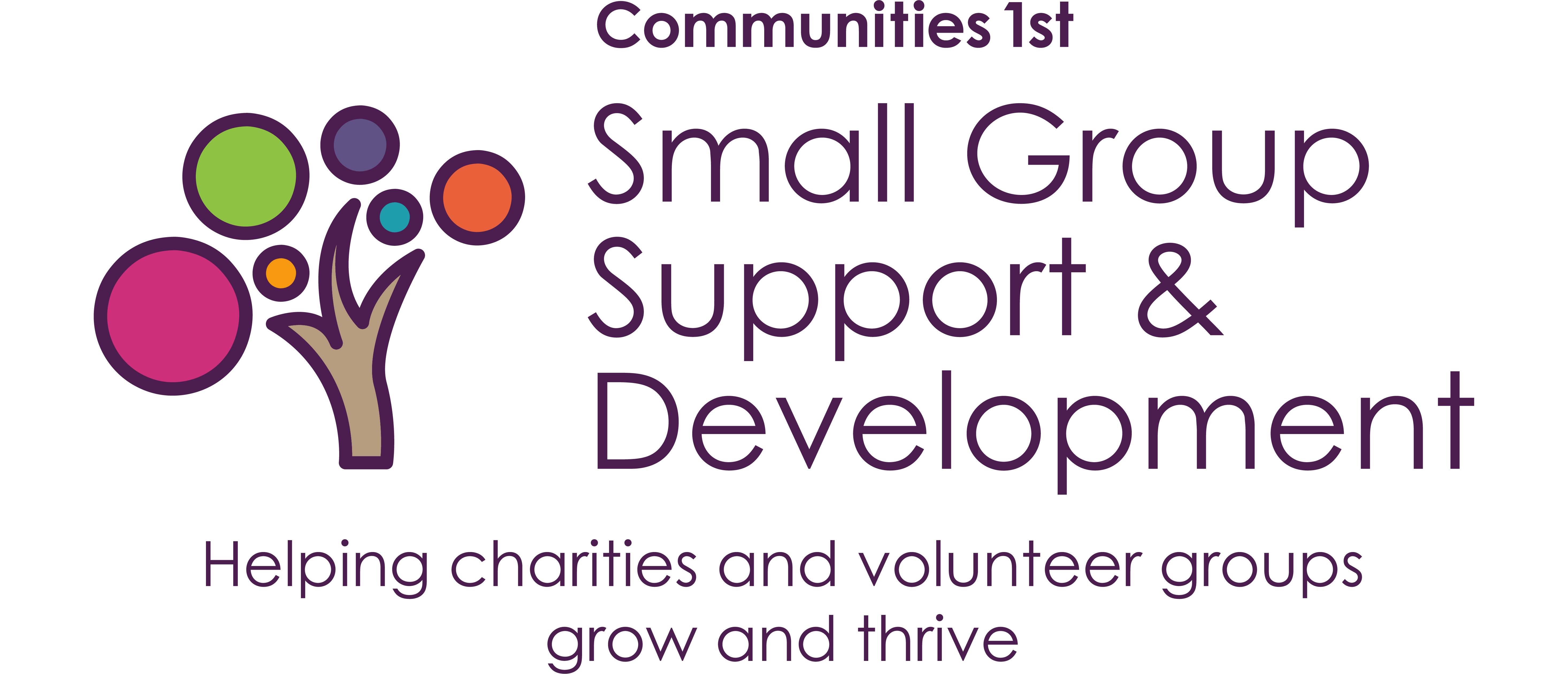 Small Group Support & Development logo: Helping charities and volunteer groups grow and thrive