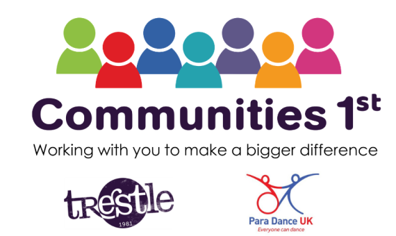 Communities 1st logo. Working with you to make a bigger difference. 