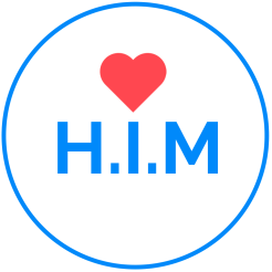 him heart logo