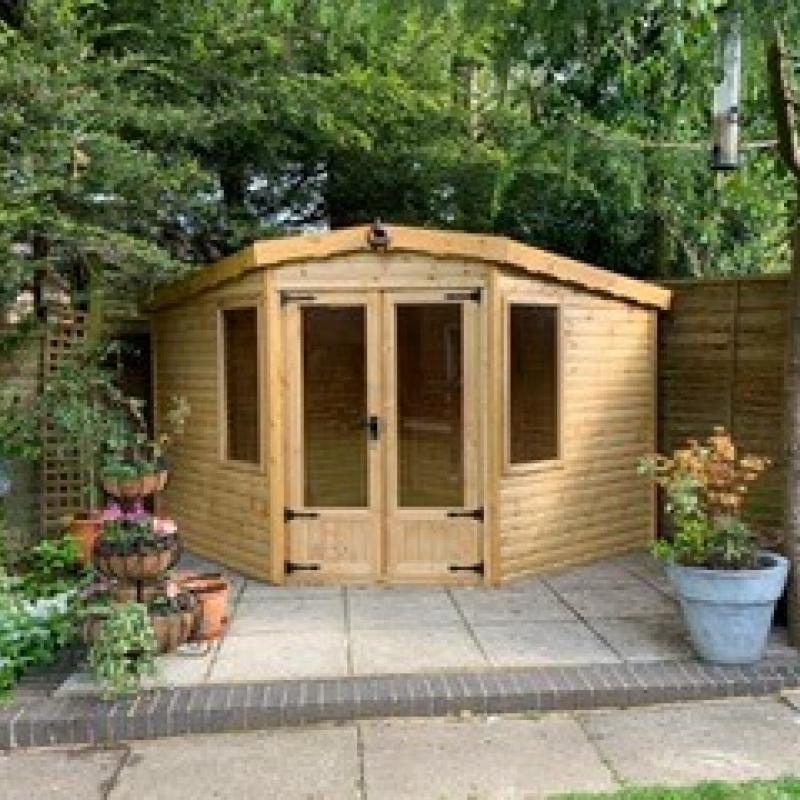 Maintenance around the shed and patio