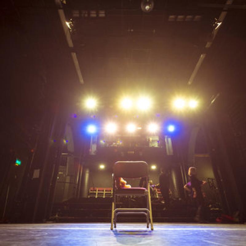 Large Theatre space with lighting